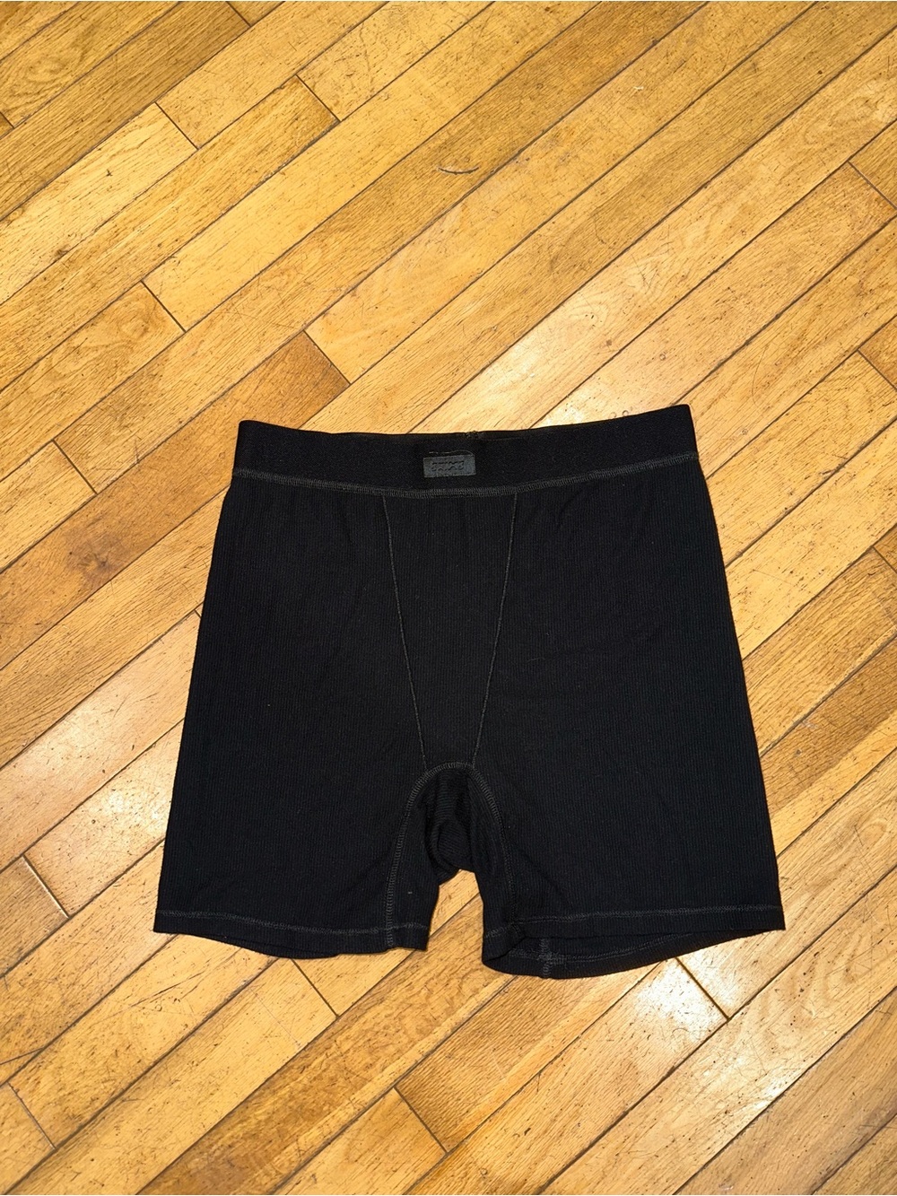 Men's Black Stretch Boxer Briefs - Classic Comfort